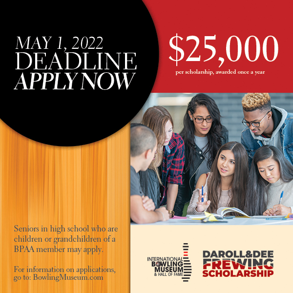 DEADLINE FOR $25,000 FREWING SCHOLARSHIP APPROACHING
